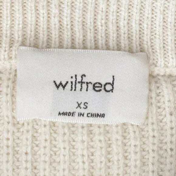 Aritzia Wilfred Crew Neck Rib Knit Oversized Sweater - Picture 5 of 7